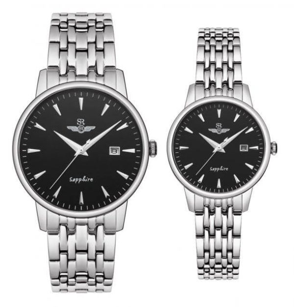 Đồng hồ cặp đôi SRWATCH SR1072.1101TE đen